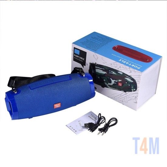 SPEAKER PORTABLE BLUETOOTH TG-504 AUX/USB/MEMORY CARD BLUE